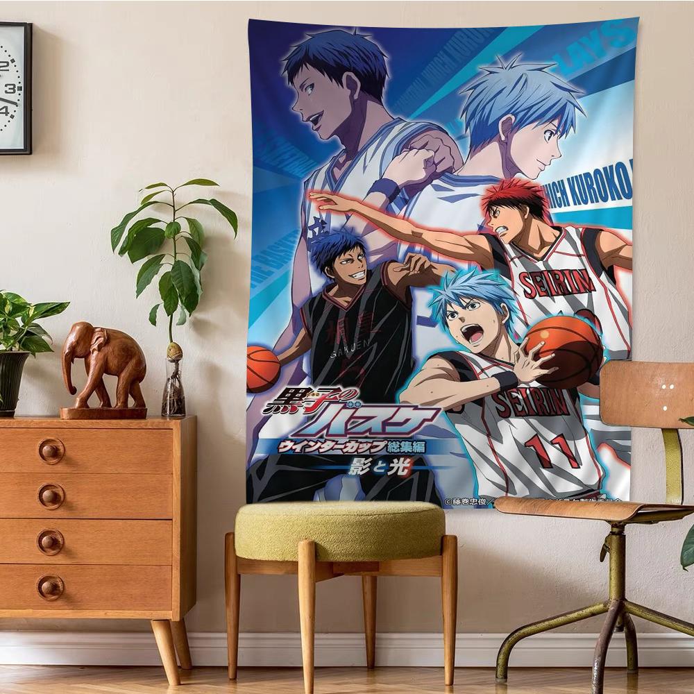 Arazzo da Parete Grande Stampato Anime Giapponese Kuroko No Basket Decorazione Murale Buddha Indiano Decorazione Artistica Stregoneria Bohemien Hippie