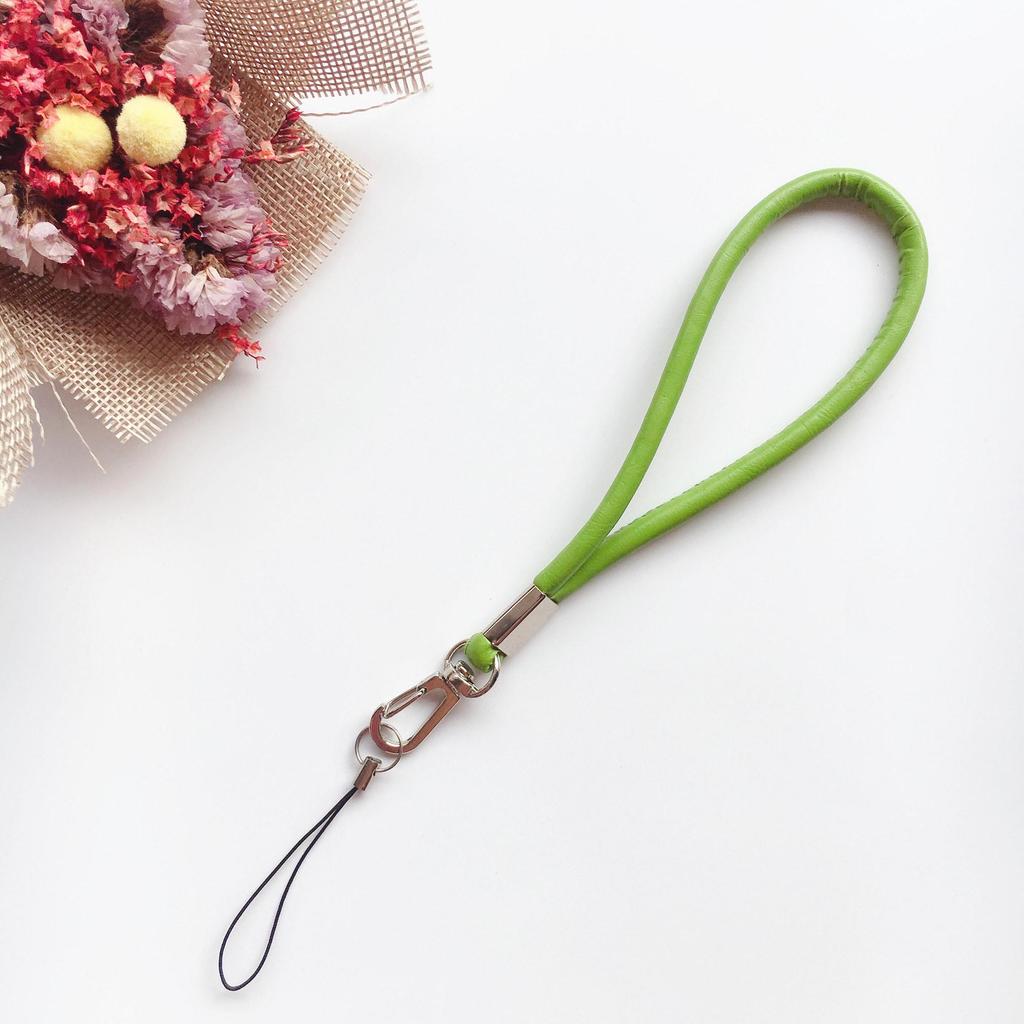 High-Quality PU Leather Unisex Phone Lanyard & Keychain Pendant