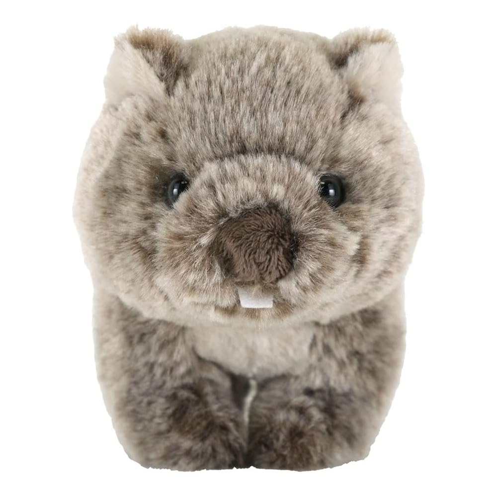 Sanlemon Fluffies Wombat Plush Toy 9x18x11.5cm Cute Animal Rare Species P-1413