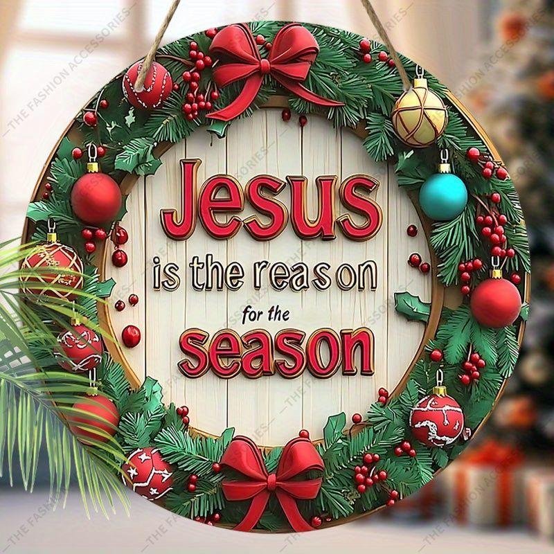 

Рождественская декоративная табличка, комнатные подвесные украшения, 2D плоские деревянные изделия, рождественские подарки для друзей и семьи 20