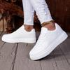 Large Size Autumn New Leather Casual Sneakers Youth Casual Board Shoes