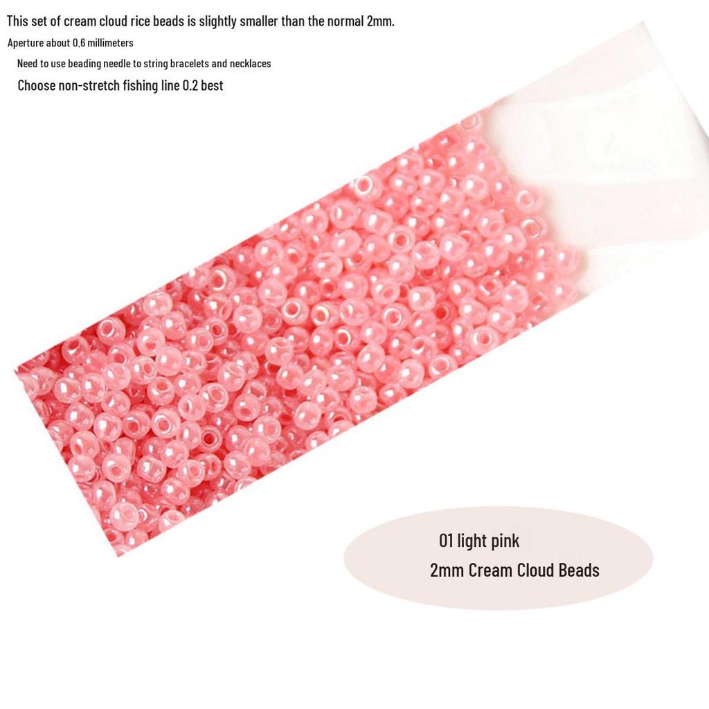 Imported 3A Quality 2mm Creamy Cloud Iridescent Seed Beads for DIY Jewelry Making