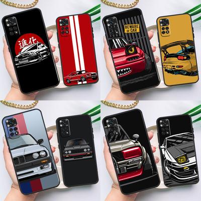 Carcasa pentru masina sport JDM Japonia pentru Xiaomi Redmi Note 10 11 Pro 8 9 12 Pro 11S 10S 9S Redmi 9 10 12C 9C 10C Husa din spate