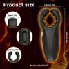 Male Vibrator Sex Toy - 10 Function Masturbator with Dual Heads, 360° Vibration & Suction Stimulation, Portable Penis Trainer for Men (Adult Toy)