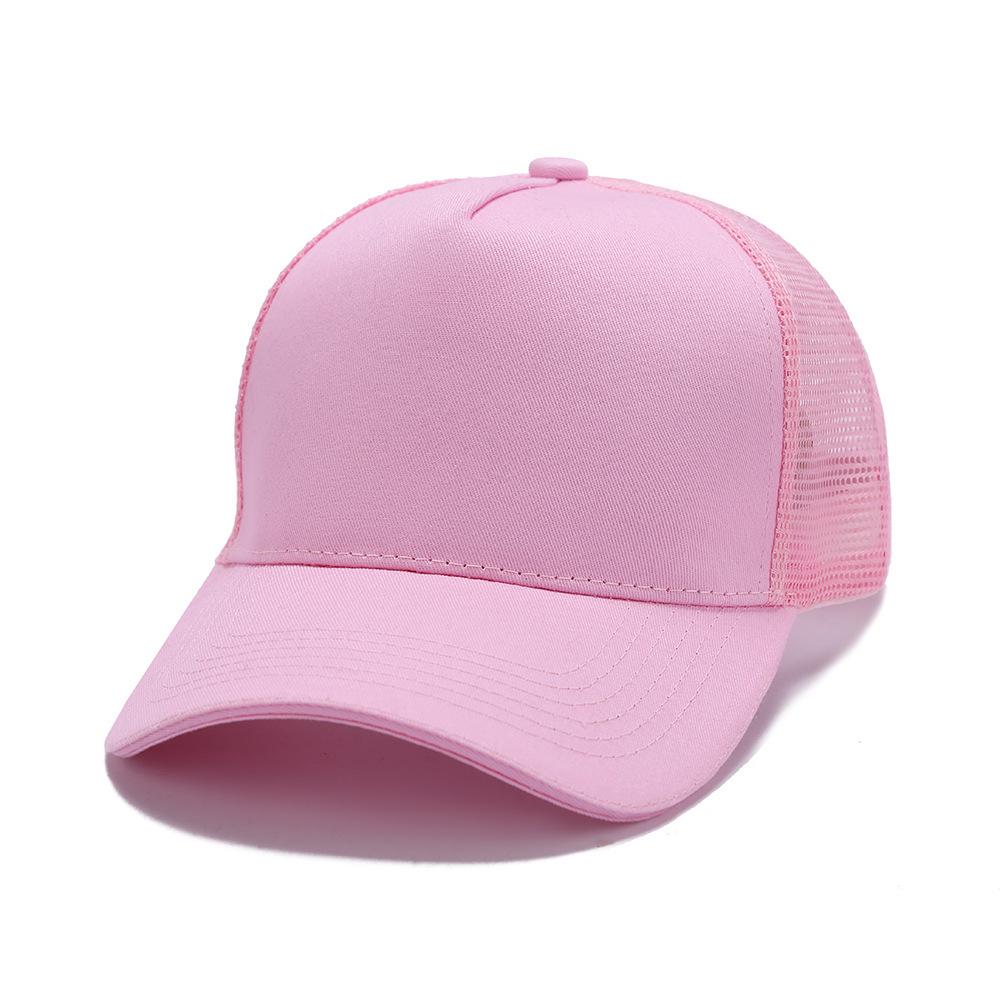 Mesh Summer Trucker Cap with Logo Embroidery - Perfect for Team Building and Baseball Events