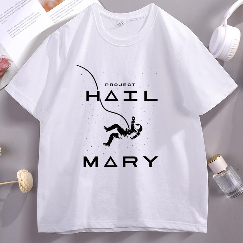Project Hail Mary Rocky Astronaut Space Unisexs Tshirt Women Graphic Tee Casual Round Neck Cotton Short Sleeve Top Streetwear