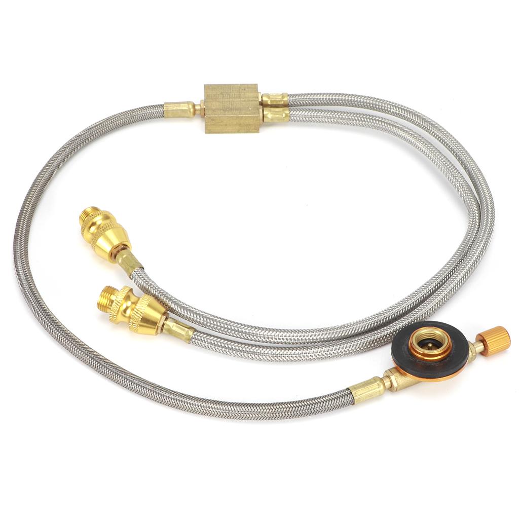 G1 8 DN6 Burner Adapter Hose Outdoor Hose Adapter for Double Camping Stove (RT‑912A)