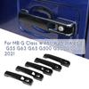 Gloss Black Outside Exterior Door Handle Protector Cover Trim for Mercedes Benz G-Class W461 W463 G55 G63 G500 2001-