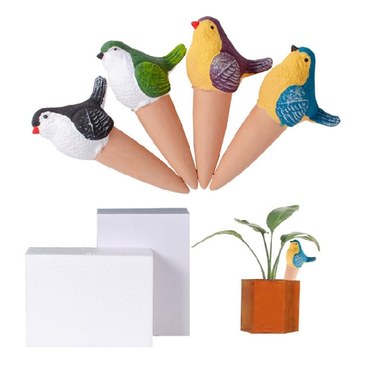 4Pcs Plant Watering Devices Self Watering Spikes Plant Waterer Self Watering Terracotta Spikes Automatically Water