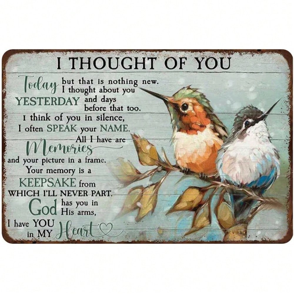 Flat 2D Metal Sign Wall Decor