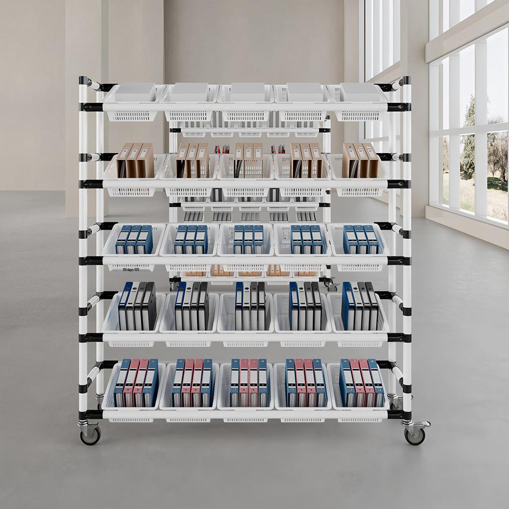 Lean Multi-Layer Movable Sorting Cart with Silent Wheels