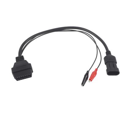 3Pin auf OBD2 16Pin Adapterkabel Professioneller Auto-Diagnosestecker Passend für Fiat
