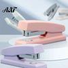 Desktop Stapling Tool for Documents Mini Stapler, with Ergonomic Curved Design, Handheld Morandi Color Office Supplies Paper Organization School Home