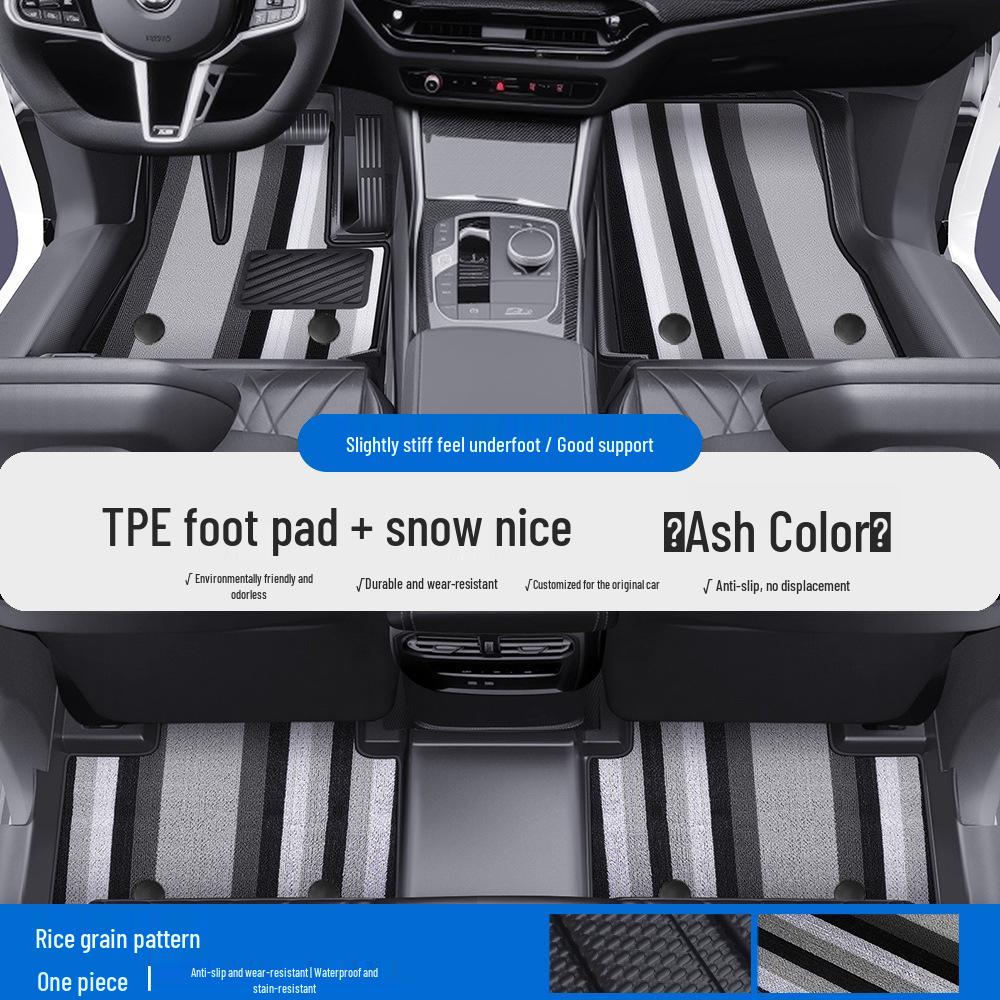 Fits BMW X1, X2, X3, X5, 1, 3, 5 Series & MINI: TPE Car Floor Mats & Door Sill Protection. Full Coverage.