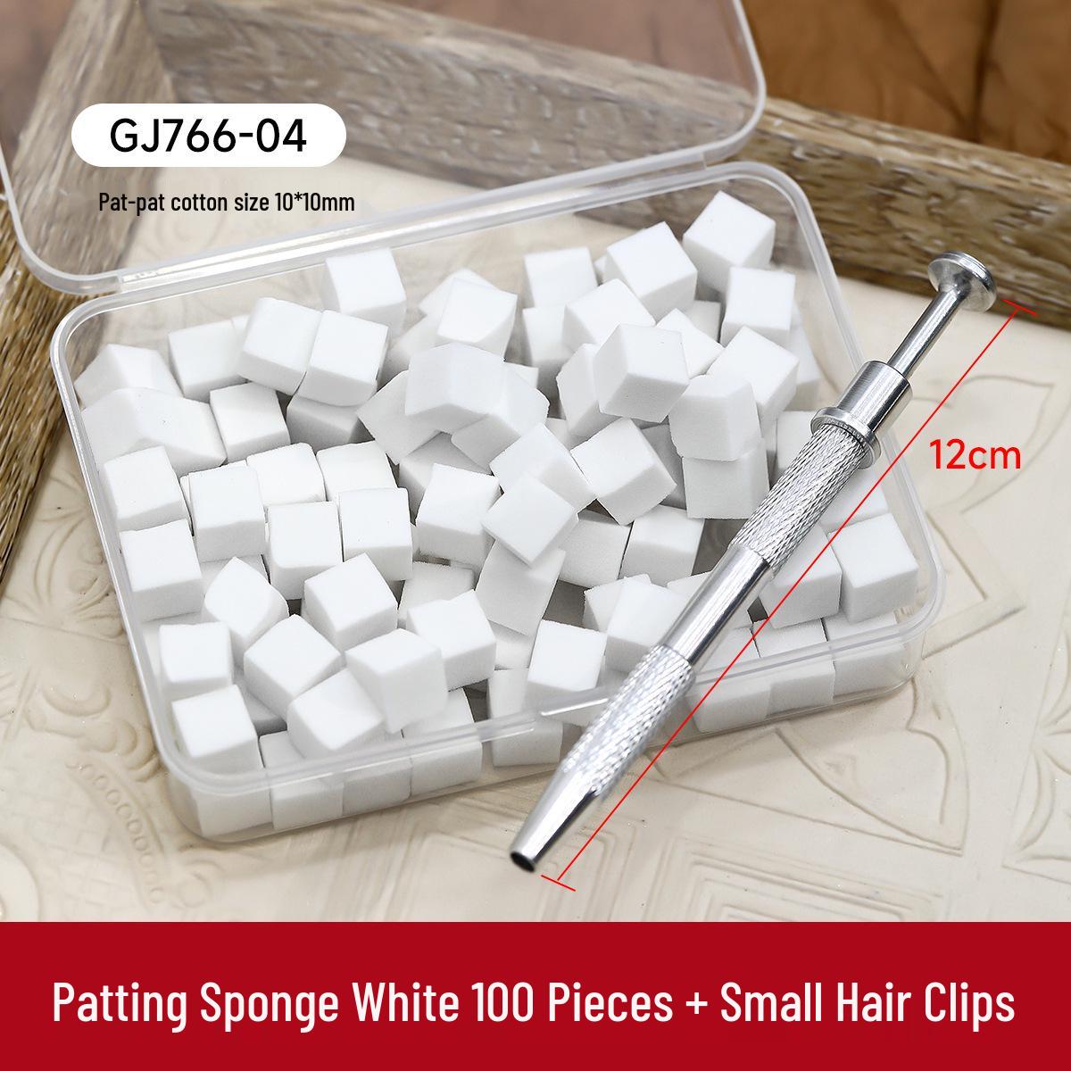 

Спонж для нейл-арта: Инструмент из нержавеющей стали с нескользящим покрытием и градиентом румян для профессионального салонного использования.