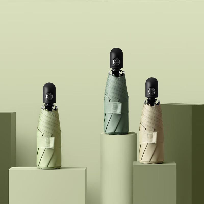 Xu Qing Automatischer 5-fach UV-Schutz Reise Regenschirm