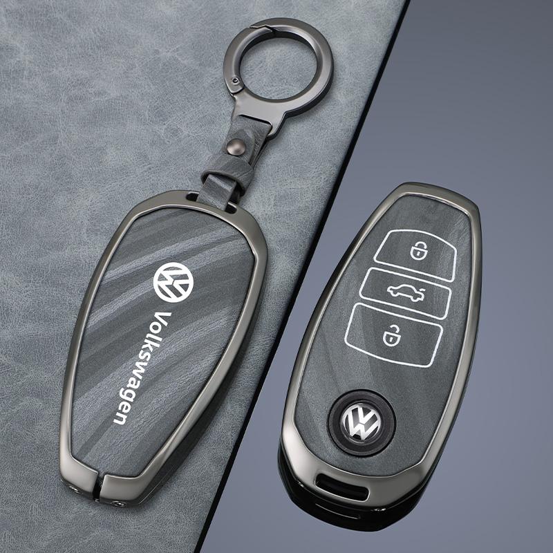 For VOLKSWAGEN Car Smart Zinc Alloy Key Case Cover Keychain Shell for VW Volkswagen Touareg 2011 2012 2013 2014 2015 2016 2017 2