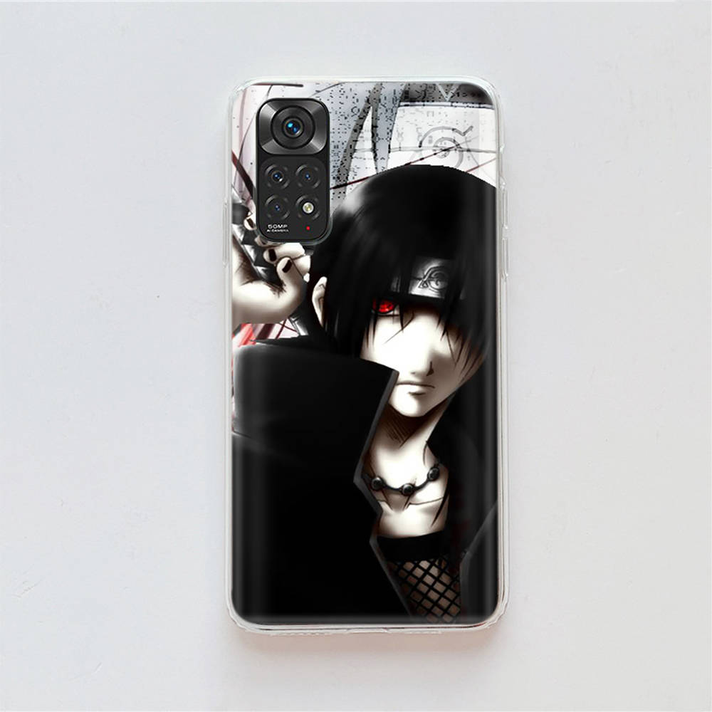 DT19 Naruto Itachi Case for Samsung A04 A14 A23 A34 A54 M23 M33 M52 M53 Realme 10 9 C30S C35 C55 VIVO Y02S Y21 Y33S Y51 X80 Pro Clear Cover