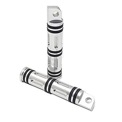 Szmsmy 1 Pair Motorcycle Footrests, CNC Aluminum Deep Edge Cut Foot Pegs