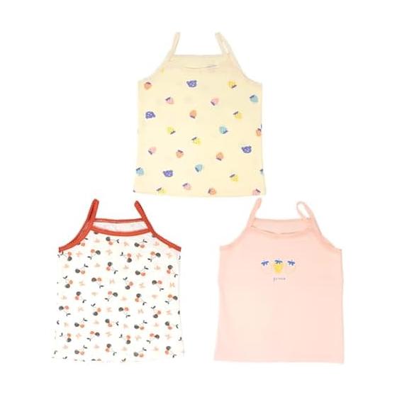 [Miracic] Kids Camisole Set of 3 Inner Cotton Sweat Prevention Underwear Kids Camisole Tops Children Tank Top