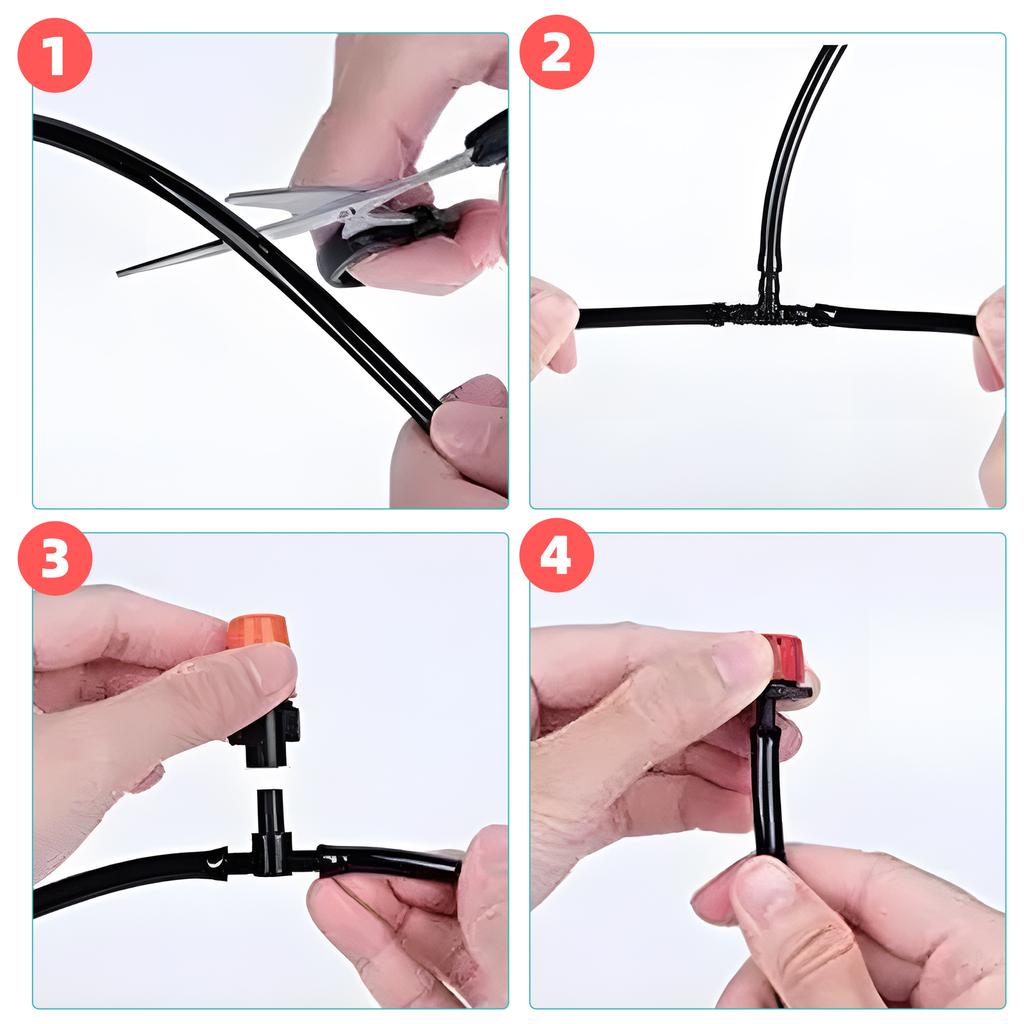 Automatic Drip Irrigation Kits for Garden 25m/82FT Automatic Garden Watering Misting System for