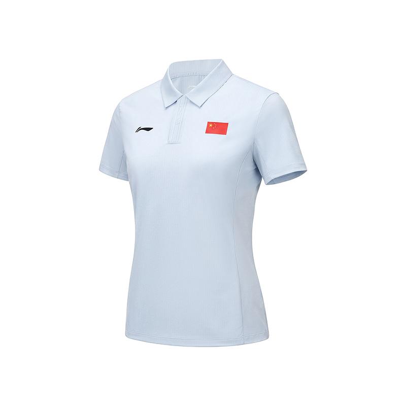 Li-Ning Ultimate Glory Series Simple High Elastic Comfortable Slim Fit Quick Dry Breathable Short Sleeve Polo Shirt Women tops APLW070-2