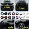 7 Pezzi Emblema Cofano Anteriore Auto Logo 50° Anniversario 82mm + Distintivo Posteriore 74mm + Coprimozzo Ruota 68mm Copertura Decorativa Styling per M