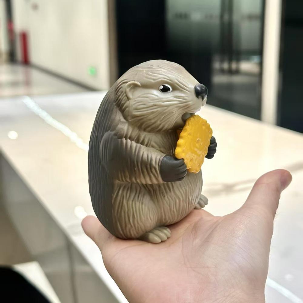 

Украшение-розыгрыш «Кричащий сурок» Пластик Украсть печенье Звук Абстрактная форма Забавный интерактивный розыгрыш Подарок для офиса