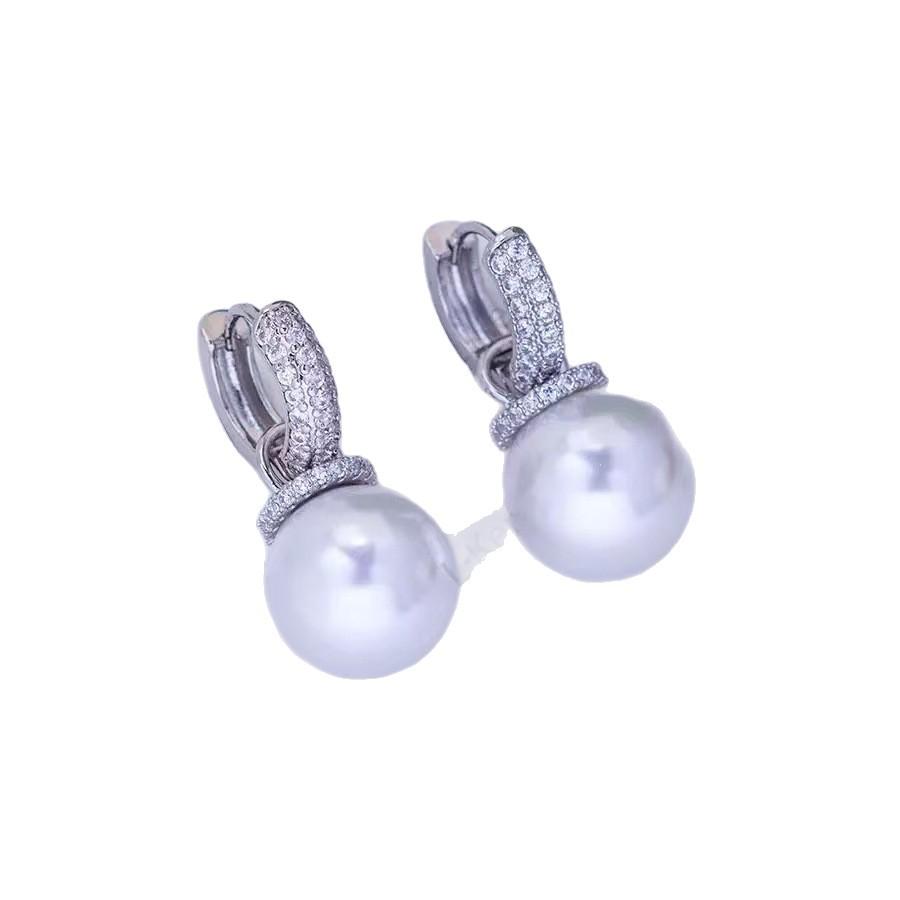 Korean High-End Exquisite Pearl Zirconia Ear Cuff - Elegant & Fashionable Light Luxury Earrings