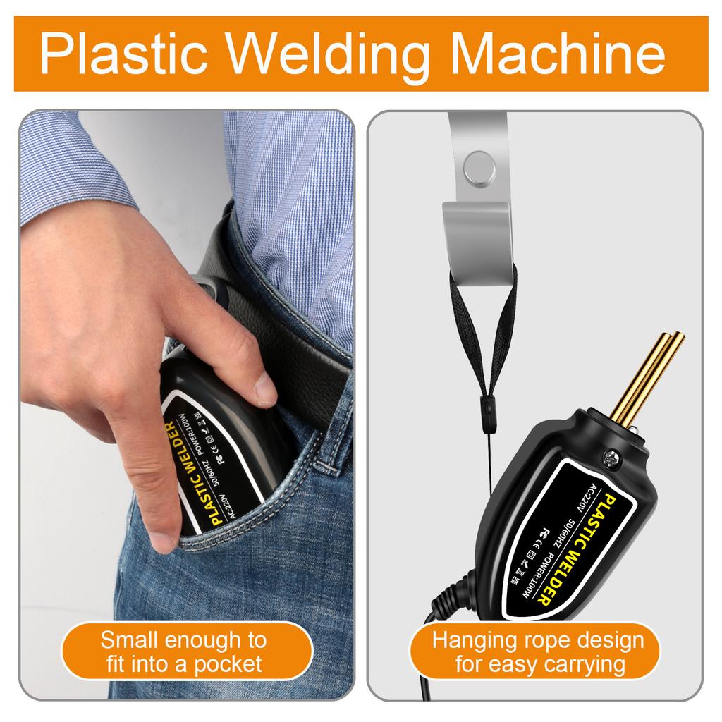 Plastic Welder 100W Heat Gun 400pcs Hot Staplers Plastic Welding Machine Bumper Soldering Iron Staples Car Repair Tools Kit