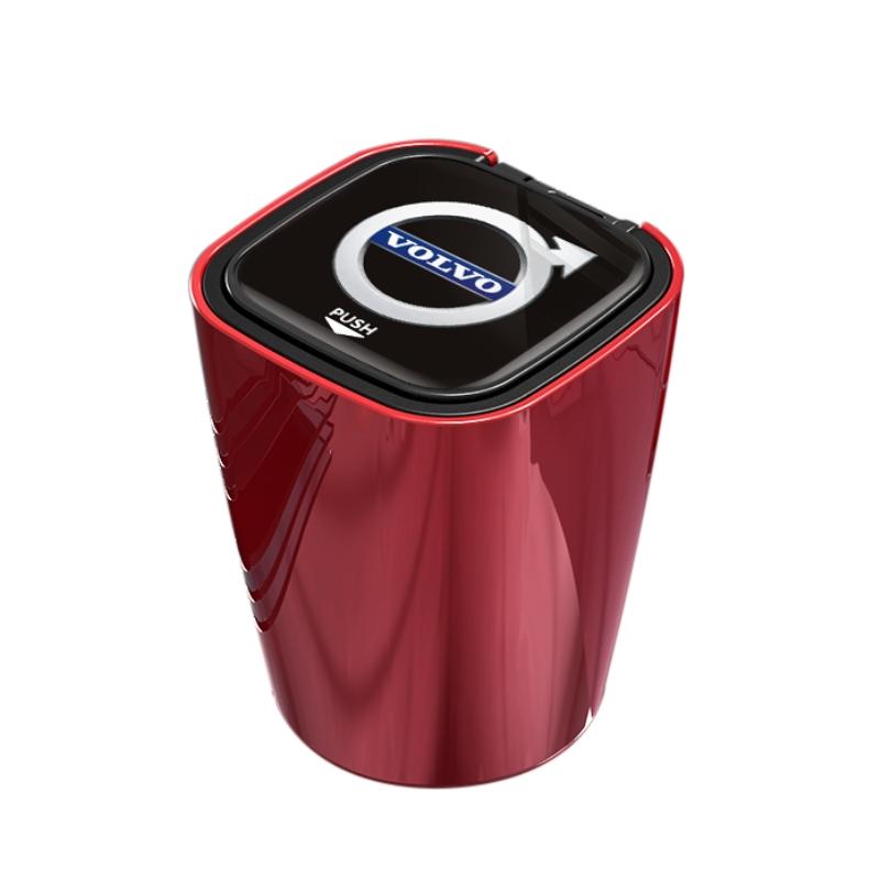 Car Ashtray Smokeless Storage Box with LED Light Sticker for Volvo XC70 XC60 XC40 XC90 V40 V90 V60 XC60 S80 S60 S90 C40 V70