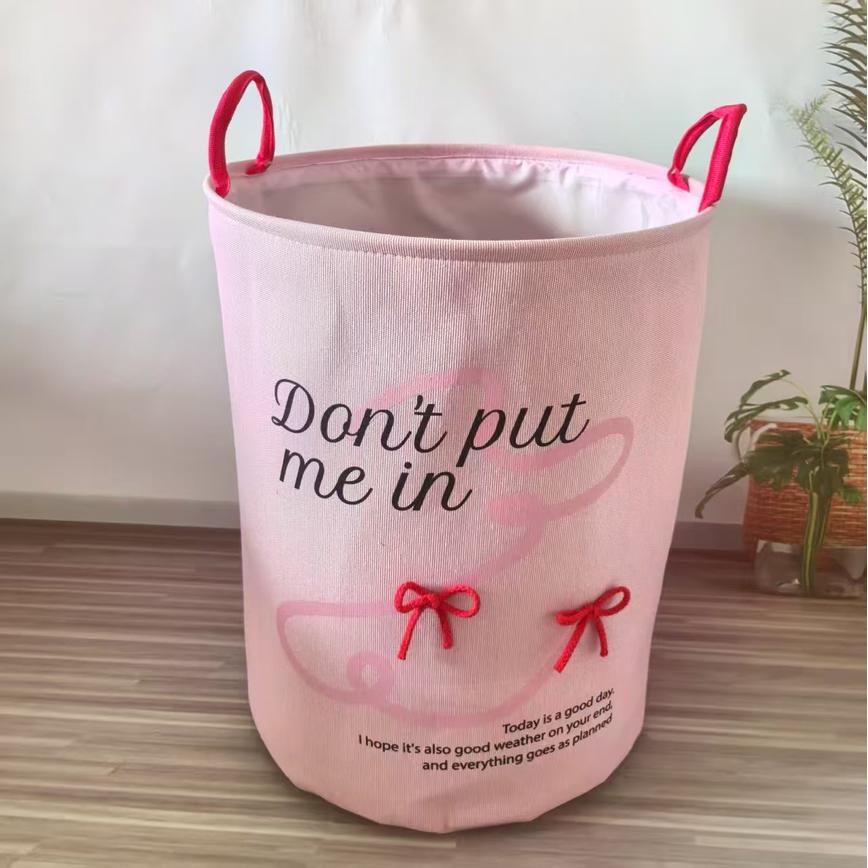 Sweet Foldable Storage Basket Dirty Clothes Hamper Cute Toy Organizer Bin Kids Laundry Basket For Home Tidying