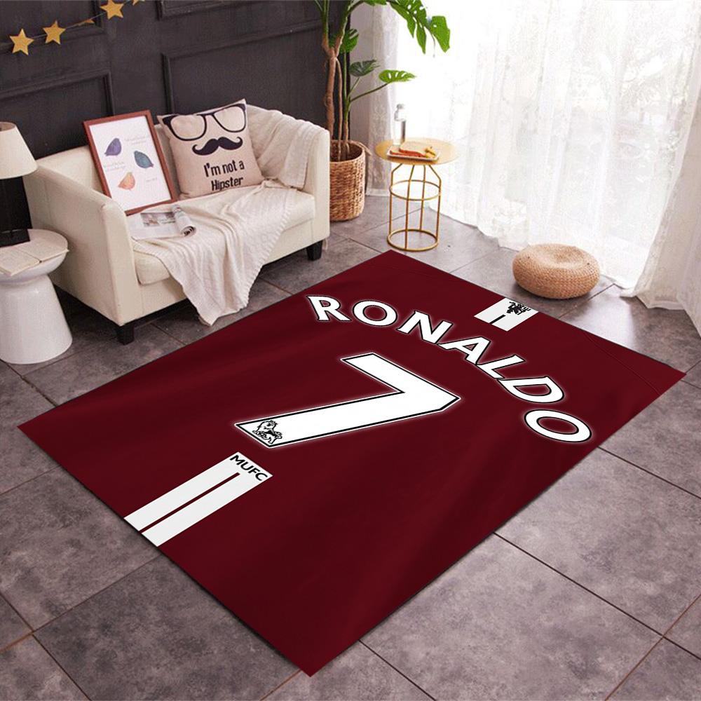 Ronaldo's Number Seven Jersey Floor Mat Perfect for Decorate Room Playrooms Bedrooms Game Room Antislip Carpet Anime Office Decor Wedding Party Gift
