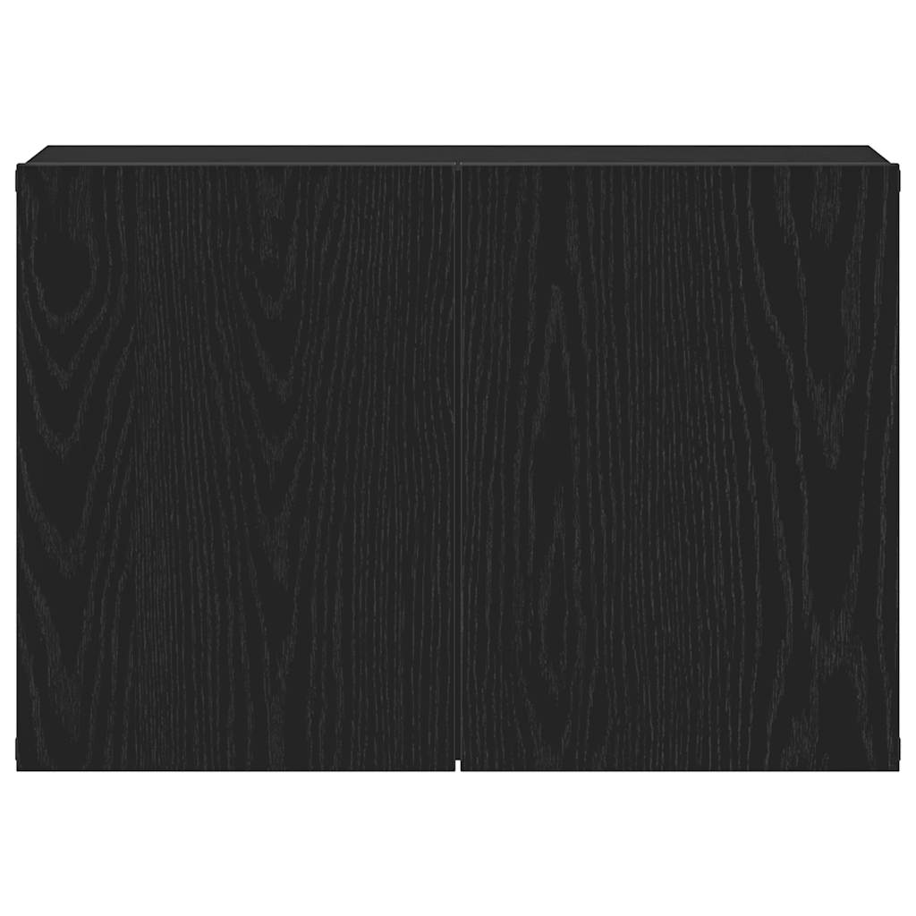 TV Stand in Black Oak Finish 60 x 30 x 41 cm Particleboard