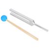 432HZ Aluminum Alloy Tuning Fork Wood Hammer Sound Healing Therapy Tool Set