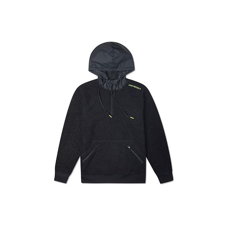Converse Mountain Club Sherpa Pullover Hoodie Asia Sizing Black Men s 10020318-A01 S