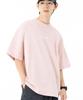 New Era Oversized Cotton Tee Handwritten Logo Pink Rouge L 14683882 S/S