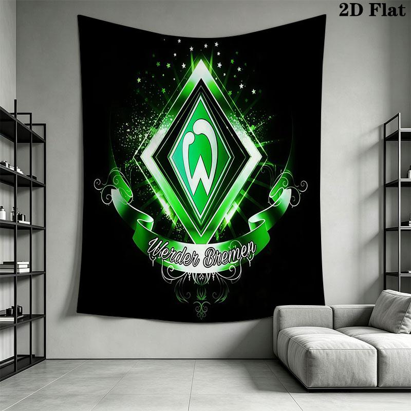 Werder logo Wall Hanging Printed Fabric Blanket Decorative Tapestries for Bedroom Living Room Home Decor