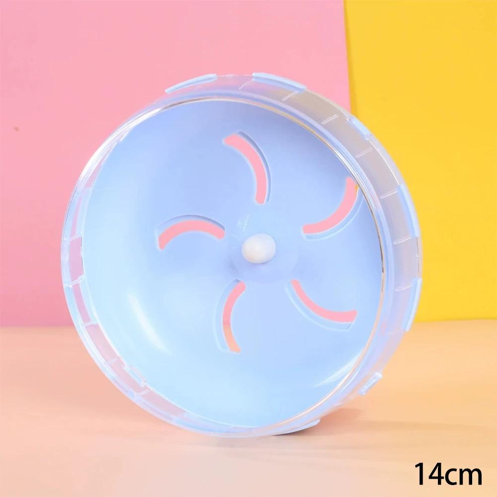 

Wear-resistant Waterproof 1PC 14-21cm Hamster Running Disc Toy Silent Small Pet Rotating Wheel Cage Hamster Sport Accessories DIA 14cm