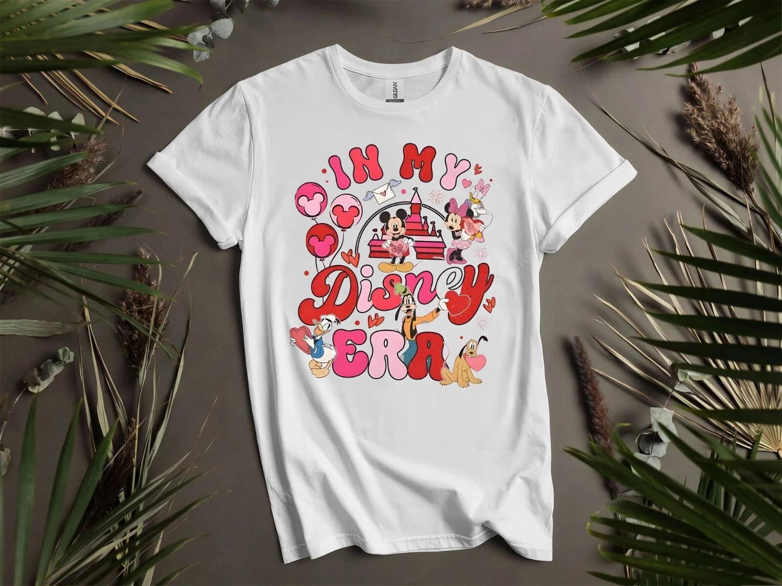 Vintage In My Disney Era Valentine T-shirt T shirt Men Women Unisex Tshirt K859 XXXXL
