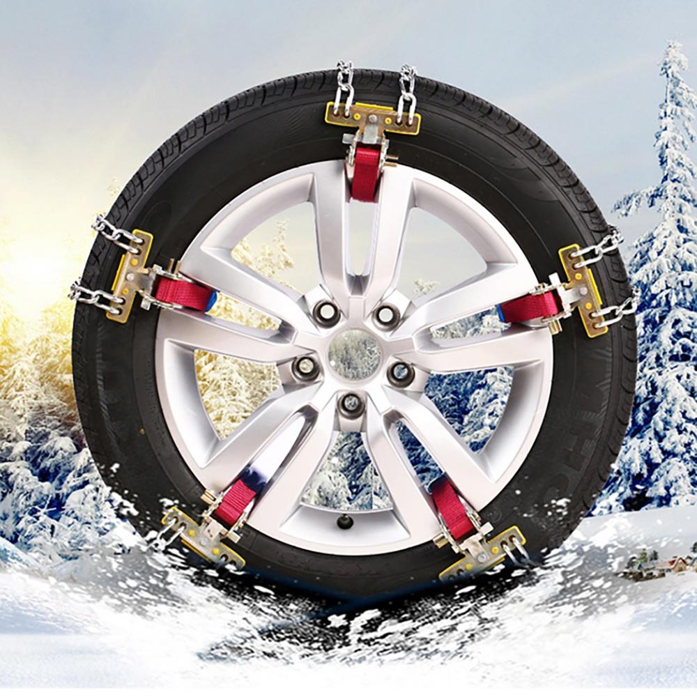 Universal Steel Truck Car Wheels Tyre Tire Snow Ice Chains Belt Winter Anti-skid Vehicles SUV Wheel Chain Mud Road Safety