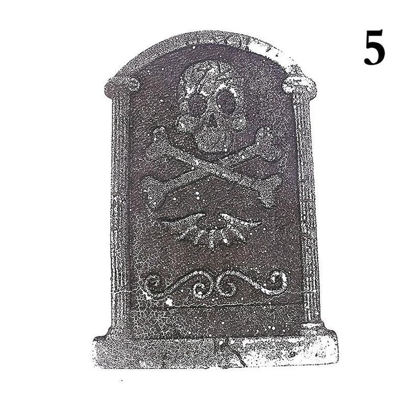 

Хэллоуин Пенопластовый надгробный камень Украшение Дом с привидениями RIP Камень Жуткий реквизит Декор для вечеринки Скелет Надгробный камень Двор Хэллоуин Декор