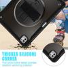 Kickstand Tablet Cases for iPad Pro 13 2024 Kids Friendly Pencil Holder Hand Strap Adjustable Shoulder Strap 360 Rotating Covers