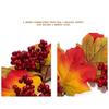 Simulation Artificial Maple Leaves Garland Pumpkins Fall Mini Wreath  Fireplace Window