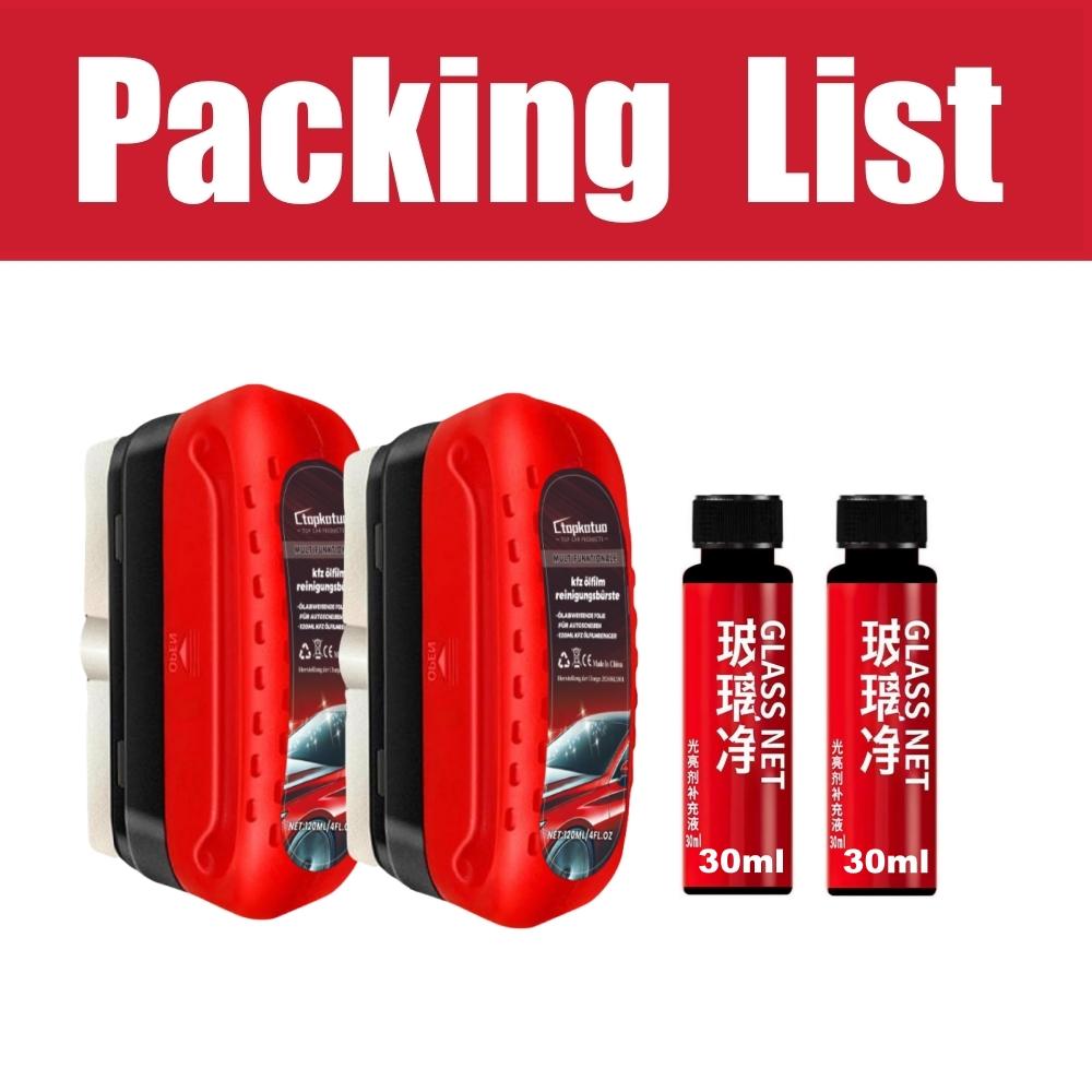 Window Cleaner Car Oil Film Cleaning Brush Car Windshield Cleaner Rearview Mirror Glass Cleaning Brush Car Wash Sponge For Cars