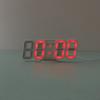 3D Smart Stereo LED Alarm Clock with Voice Control - Korean Style Wall & Table Clock