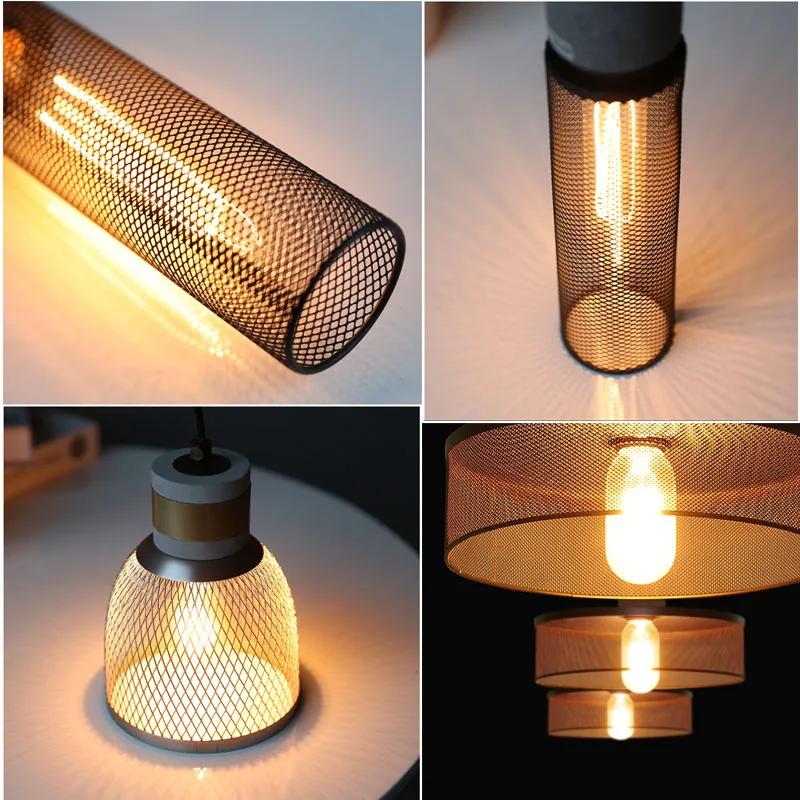 Modern Industrial Style Pendant Light Indoor LED Cement Chandelier Suspension Bedroom Hanging Light for Hall Cafe Bar Table