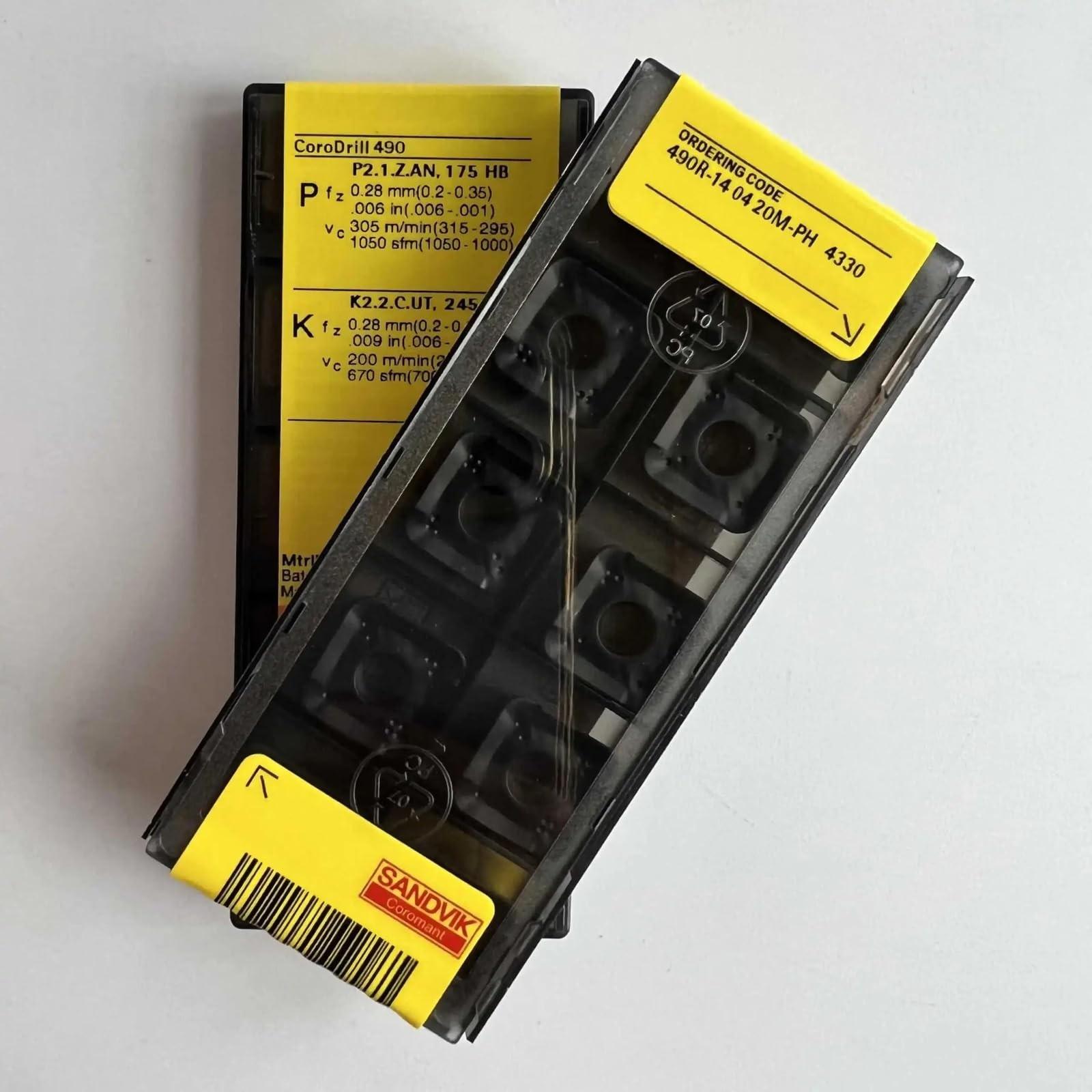 

Original Sandvik / 490R-140420M-PH 4330 /Carbide CNC Blade 10 PCS