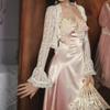 LaceMa Elegancka Francuska Retro Różowa Motyl Satynowa Bez Pleców Sukienka A-Line