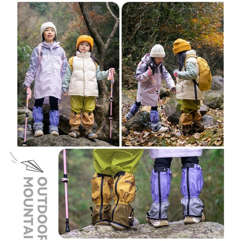 Wasserdichte Schneeschuh-Schutzgamaschen für Kinder für Outdoor-Camping und Wandern Bieten Wärmeisolierung und Traktion